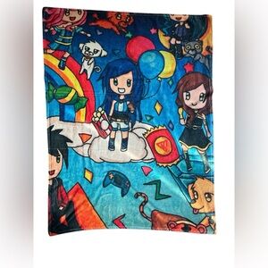 The Krew Anime Kids Blanket Throw Juniper Soft Throw Blanket 4'x3.5' No Tag